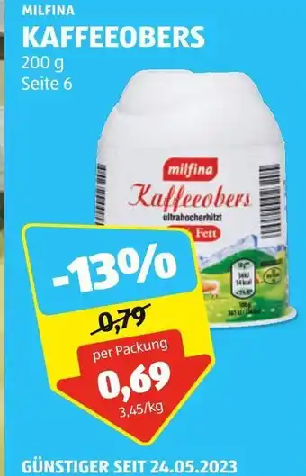 Hofer MILFINA Kaffeeobers 200 g Seite 6 Angebot