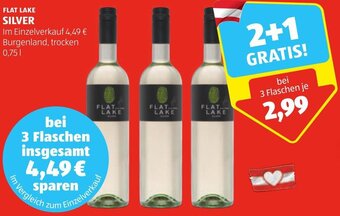 Hofer FLAT LAKE SILVER 0,75 L Angebot