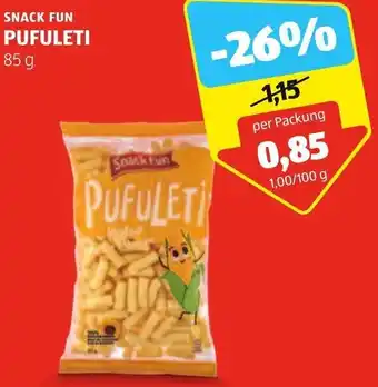 Hofer SNACK FUN PUFULETI 85 g Angebot