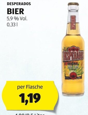 Hofer DESPERADOS BIER 0,33L Angebot