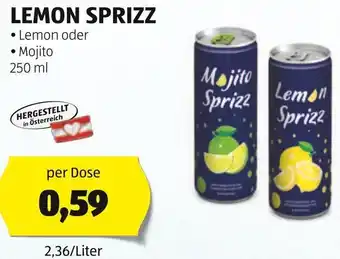 Hofer LEMON SPRIZZ • Lemon oder 250 ml Angebot
