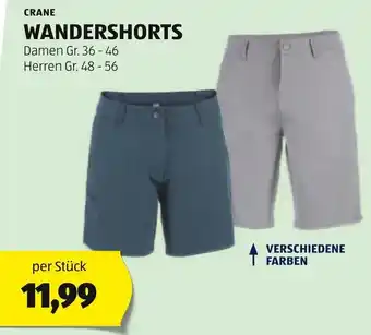 Hofer CRANE WANDERSHORTS Damen Gr. 36-46 Herren Gr. 48-56 Angebot