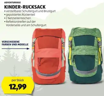 Hofer ADVENTURIDGE KINDER-RUCKSACK per Stück Angebot
