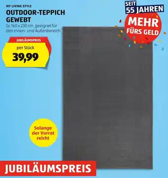 Hofer MY LIVING STYLE OUTDOOR-TEPPICH GEWEBT per Stück Angebot