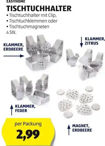 Hofer EASYHOME TISCHTUCHHALTER per Packung Angebot