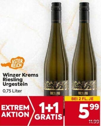 Billa Winzer Krems Riesling Urgestein 0,75 Liter Angebot