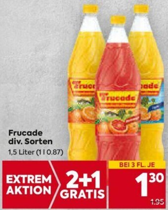 Billa Frucade div. Sorten 1,5 Liter Angebot
