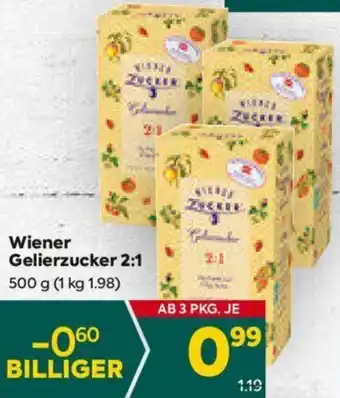 Billa Wiener Gelierzucker 2:1 500 g Angebot