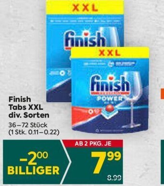 Billa Finish Tabs XXL div. Sorten Angebot