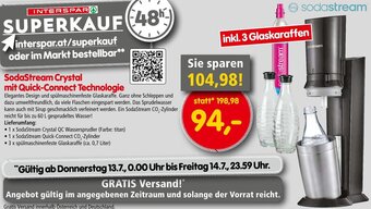Interspar SodaStream Crystal mit Quick-Connect Technologie Angebot