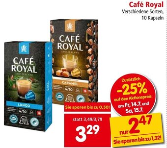 Interspar Café Royal Verschiedene Sorten, 10 Kapseln Angebot