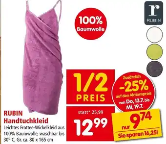 Interspar RUBIN Handtuchkleid Angebot