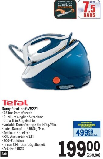Metro Tefal Dampfstation GV9221 Angebot