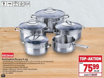 Metro KELOmat Kochtopfset Murano 9-tlg. Angebot