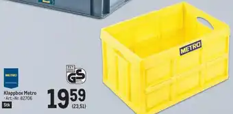 Metro Klappbox Metro Art.-Nr. 82706 Stk Angebot