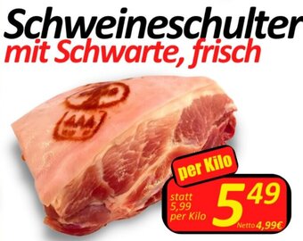Wurstico Schweineschulter mit Schwarte, frisch per Kilo Angebot
