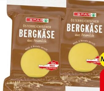 Spar Bergkäse Angebot