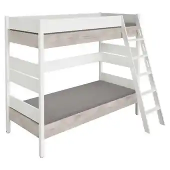 XXXLutz Etagenbett 90/200 cm weiß, silbereichenfarben Angebot
