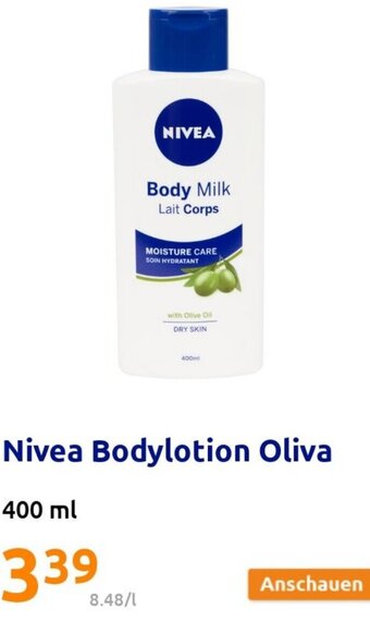 Action Nivea Bodylotion Oliva 400 ml Angebot
