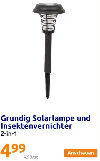 Action Grundig Solarlampe und Insektenvernichter 2-in-1 Angebot