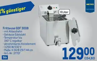 Metro Fritteuse GDF 3008 8 Liter Angebot