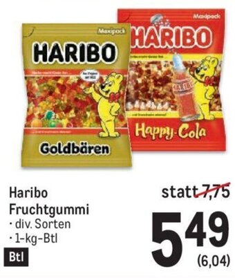 Metro Haribo Fruchtgummi . div. Sorten . 1-kg-Btl Angebot