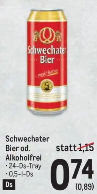Metro Schwechater Bier od. Alkoholfrei • 24-Ds-Tray -0,5-1-Ds Angebot