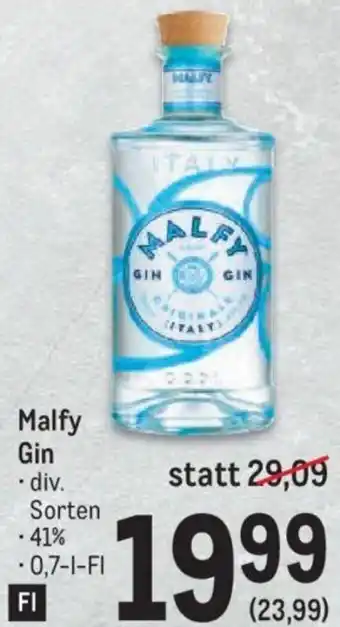 Metro Malfy Gin · div. Sorten Angebot