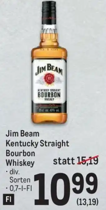 Metro Jim Beam Kentucky Straight Bourbon Whiskey . div. Sorten -0,7-1-FI Angebot