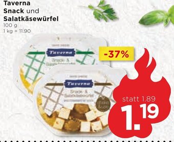 Unimarkt Taverna Snack und Salatkäsewürfel 100 g Angebot