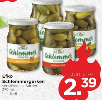 Unimarkt Efko Schlemmergurken 370 ml Angebot