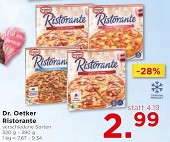 Unimarkt Dr. Oetker Ristorante verschiedene Sorten 320 g- 390 g Angebot