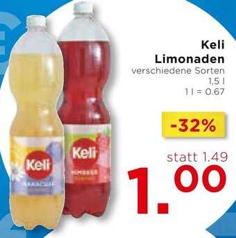Unimarkt Keli Limonaden verschiedene Sorten 1,5 L Angebot