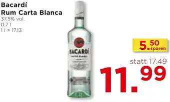 Unimarkt Bacardí Rum Carta Blanca 0,7 L Angebot