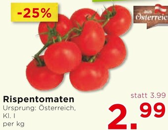 Unimarkt Rispentomaten Ursprung: Österreich, KI. I per kg Angebot