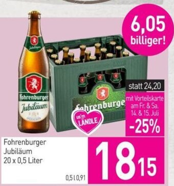 Sutterlüty Fohrenburger Jubiläum 20 x 0,5 Liter Angebot