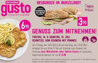 Sutterlüty SCHNITZEL VOM SCHWEIN MIT POMMES Angebot