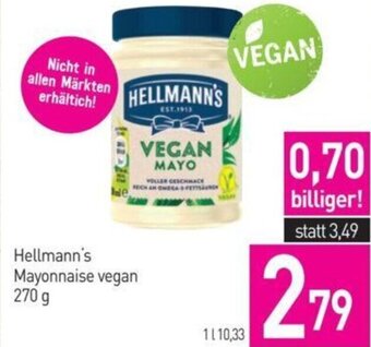 Sutterlüty Hellmann's Mayonnaise vegan 270 g Angebot