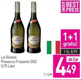 Sutterlüty La Gioiosa Prosecco Frizzante DOC 0,75 Liter Angebot