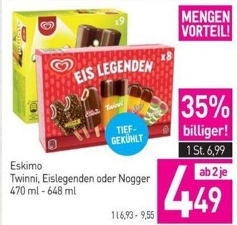 Sutterlüty Eskimo Twinni, Eislegenden oder Nogger 470 ml - 648 ml Angebot