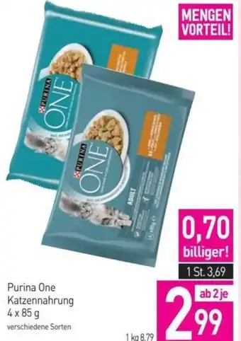 Sutterlüty Purina One Katzennahrung 4 x 85 g Angebot