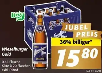 Nah&Frisch Wieselburger Gold 0,5 l-Flasche Kiste à 20 Flaschen exkl. Pfand Angebot