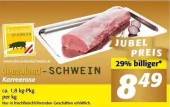 Nah&Frisch donauland-SCHWEIN Karreerose ca. 1,8 kg-Pkg. per kg Angebot