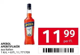 Transgourmet APEROL APERITIFLIKÖR per Fl. Angebot