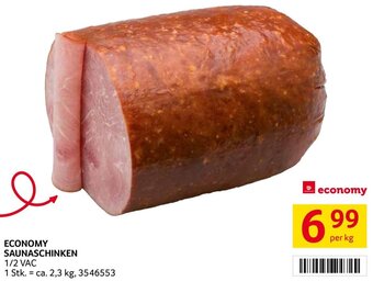Transgourmet ECONOMY SAUNASCHINKEN 1/2 VAC per kg Angebot