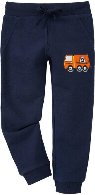 Ernsting's family Kinder jogginghose mit müllabfuhr-applikation Angebot