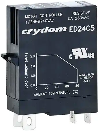Crydom halbleiterrelais ed06d5 5 a schaltspannung (max.): 48 v/dc nullspannungsschaltend 1 st.