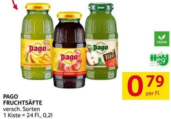 Transgourmet PAGO FRUCHTSÄFTE versch. Sorten per Fl. Angebot