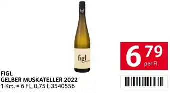 Transgourmet FIGL GELBER MUSKATELLER 2022 1 Krt. = 6 Fl., 0,75 1, 3540556 per Fl. Angebot