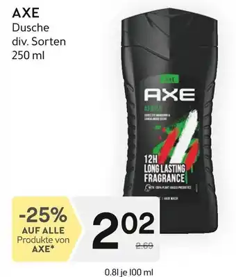 Bipa AXE Dusche div. Sorten 250 ml Angebot